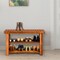 3-Tier Wood Shoe Rack Shoe Bench Freestanding Boots Organizer